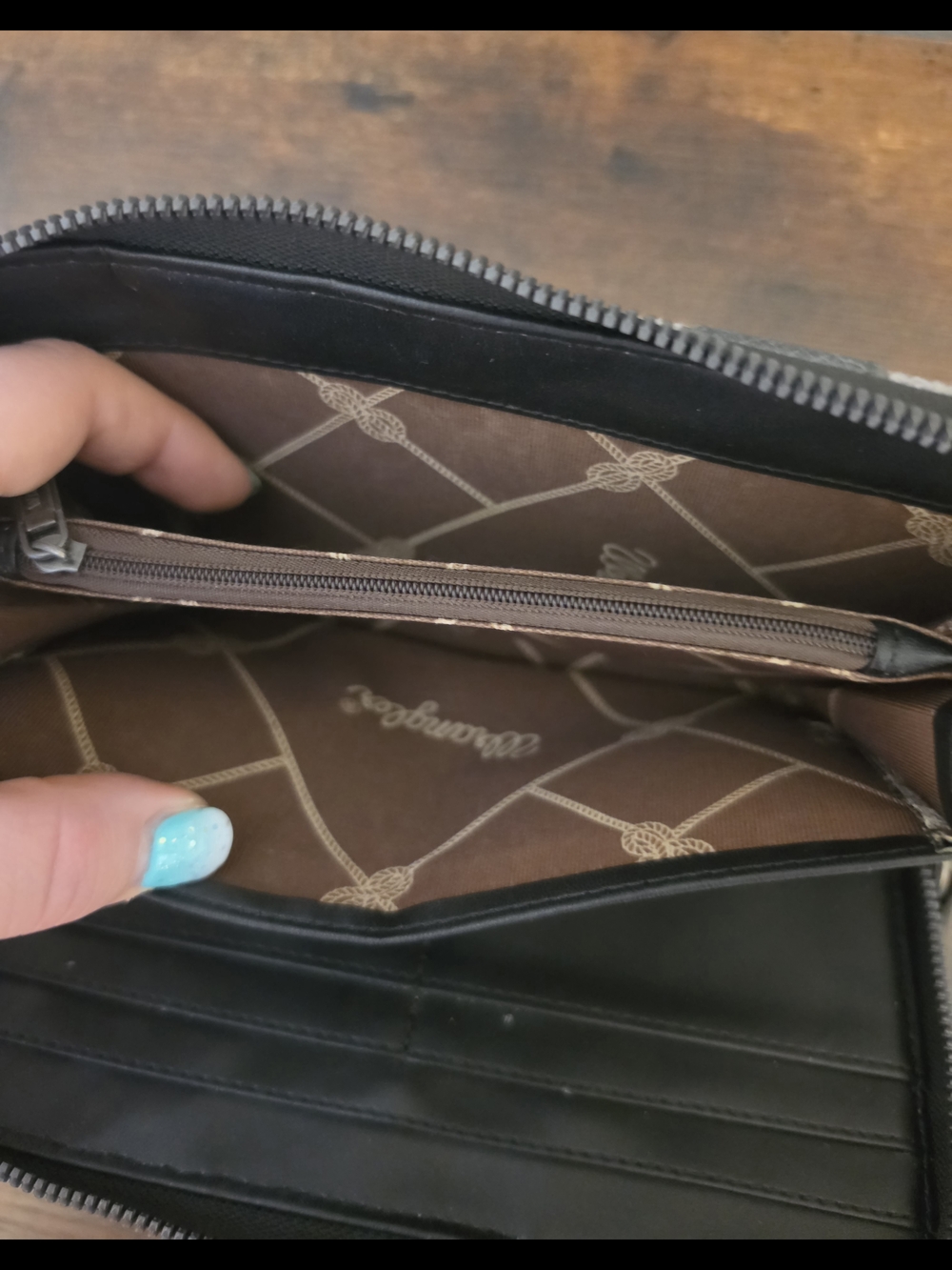 Wrangler Black & Cream Southwestern Tote Set - Picture 13 of 13
